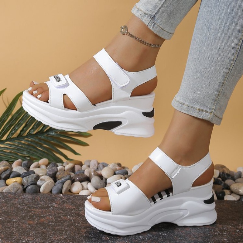 Velcro Strap Sandal - Nuovi Sandali con Zeppa e Piattaforma