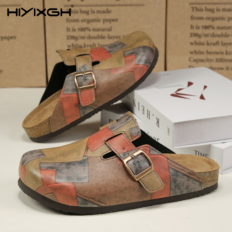 Men'S Shoes Birkenstock - Comfort Pantofole in pelle di sughero