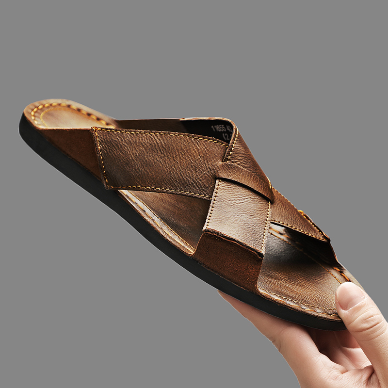Men'S Shoes Temu - Pantofole da uomo in vera pelle