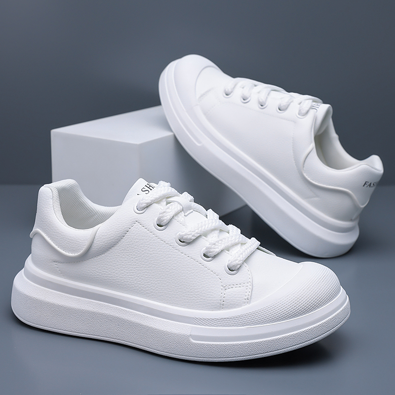 Boat Shoe Leather - Scarpe da Uomo in Pelle Bianca