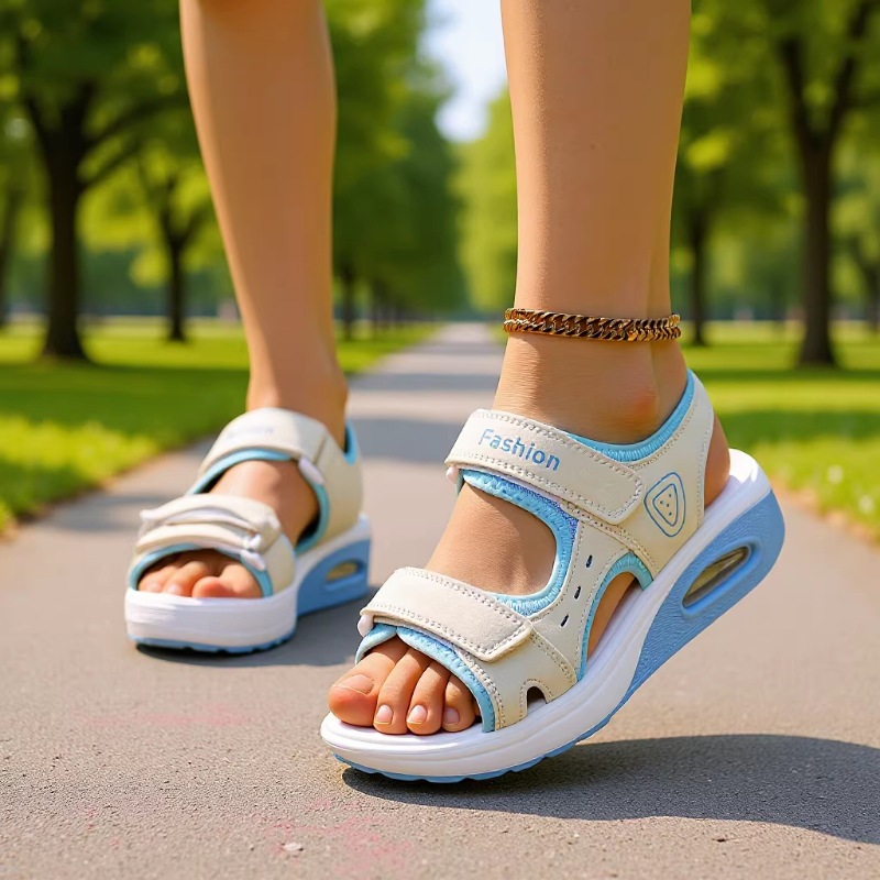 Velcro Strap Sandal - Sandali Ortopedici da Donna con Cuscinetto