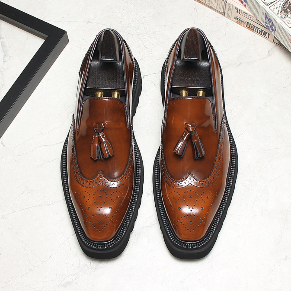 Men Shoes Eu To Us Size - Scarpe in Pelle Casual da Uomo