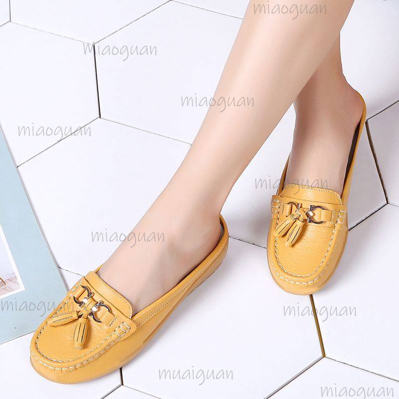 Boat Shoe Leather - Mocassini con nappine in pelle da