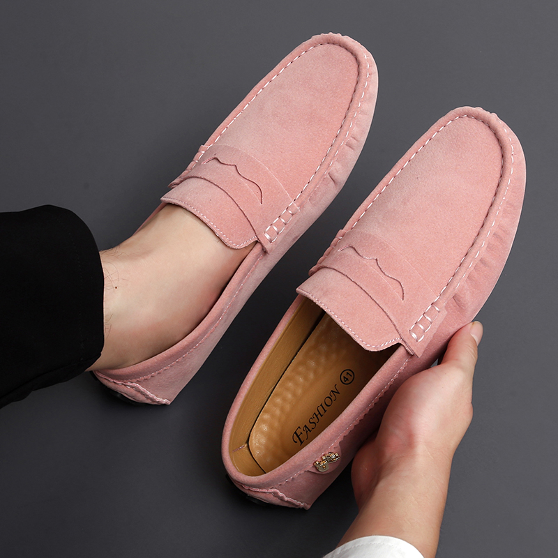 Boat Shoe Leather - Mocassini Penny Peas in pelle scamosciata