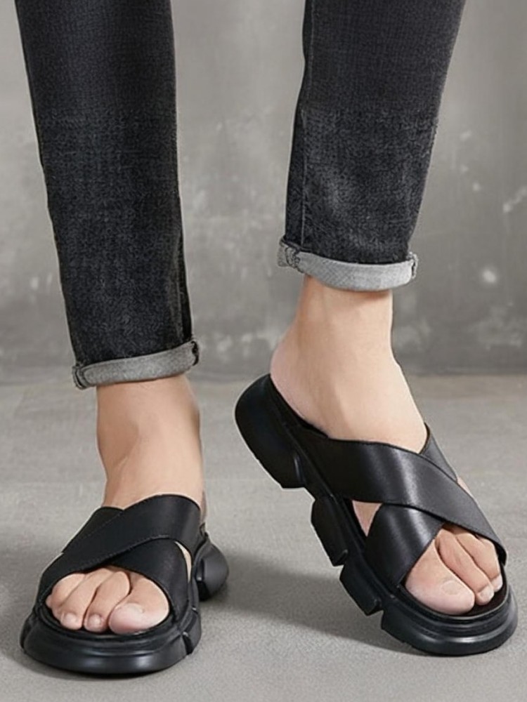 Pantofole in tinta unita con p - Men Shoes Size Chart recensione e prezzo