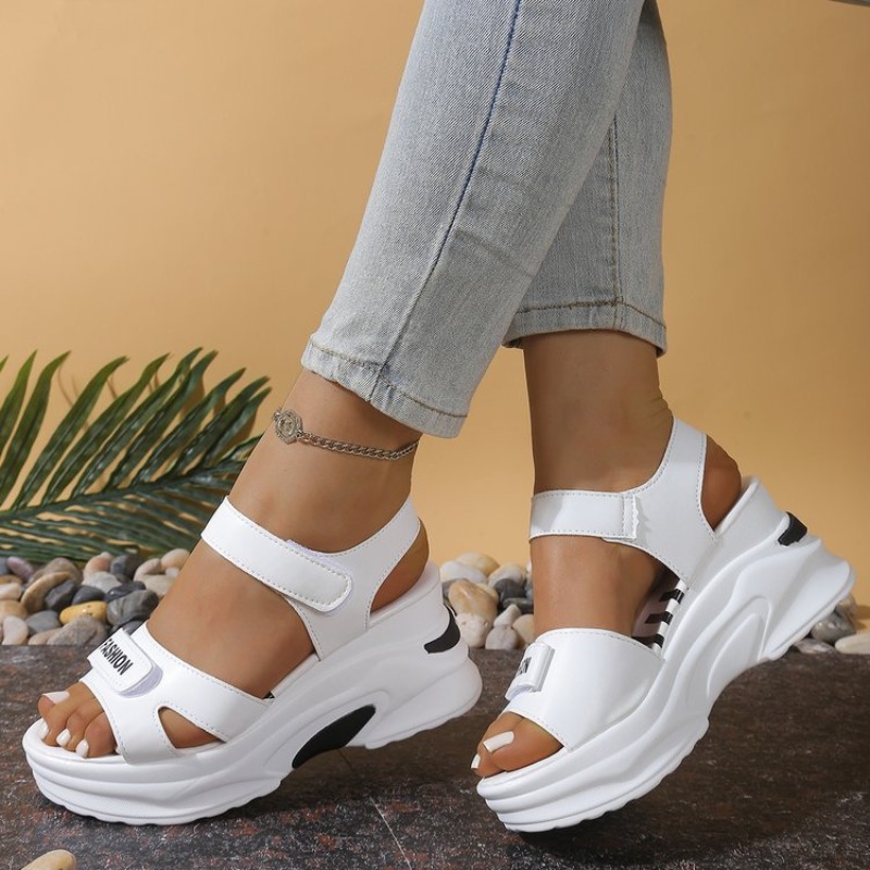 Nuovi Sandali con Zeppa e Piat - Velcro Strap Sandal recensione e prezzo