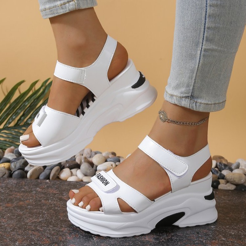 Nuovi Sandali con Zeppa e Piat - Velcro Strap Sandal recensione e prezzo