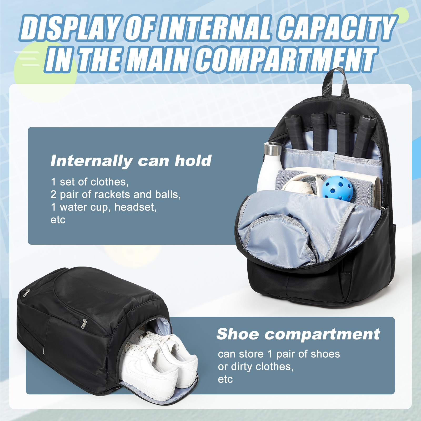 Borsa da Tennis Zaino per Tenn - Men Shoes Men recensione e prezzo