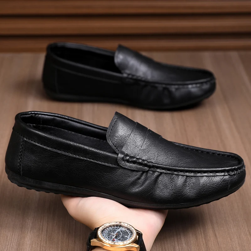 Scarpe da Uomo Casual in Vera  - Boat Shoe Leather recensione e prezzo