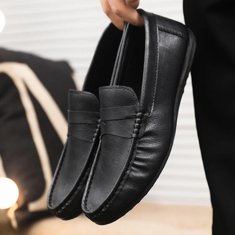 Scarpe da Uomo Casual in Vera  - Boat Shoe Leather recensione e prezzo