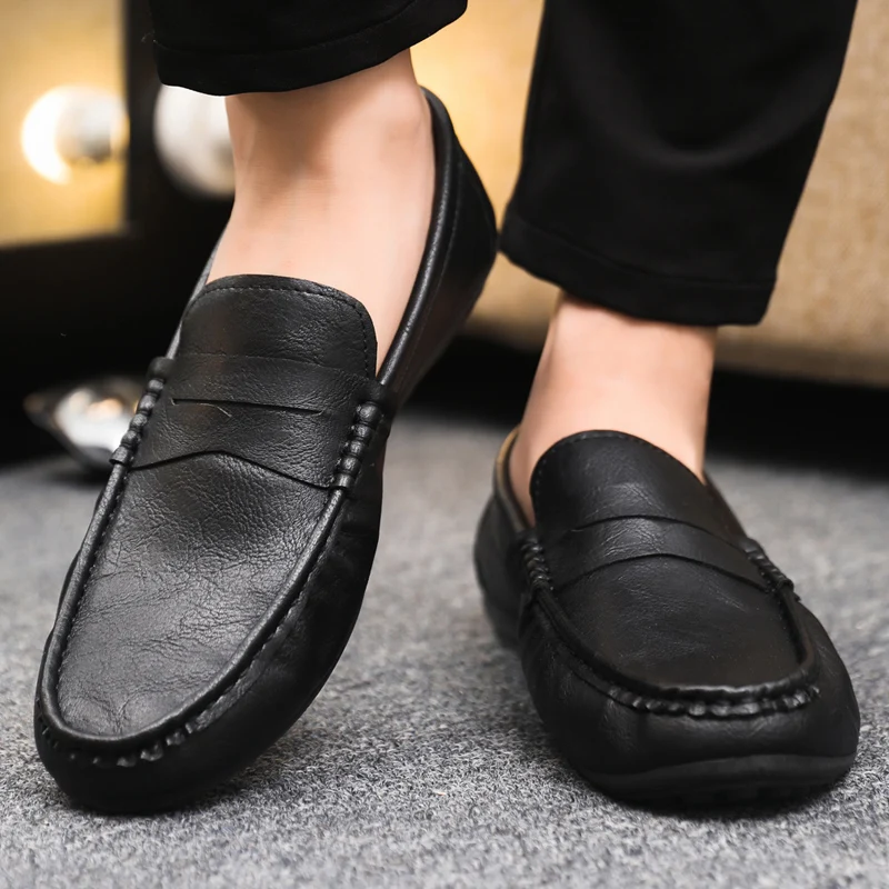Scarpe da Uomo Casual in Vera  - Boat Shoe Leather recensione e prezzo