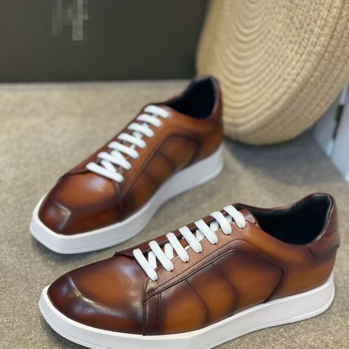 Scarpe da uomo in vera pelle d - Men Shoes Eu To Us Size recensione e prezzo