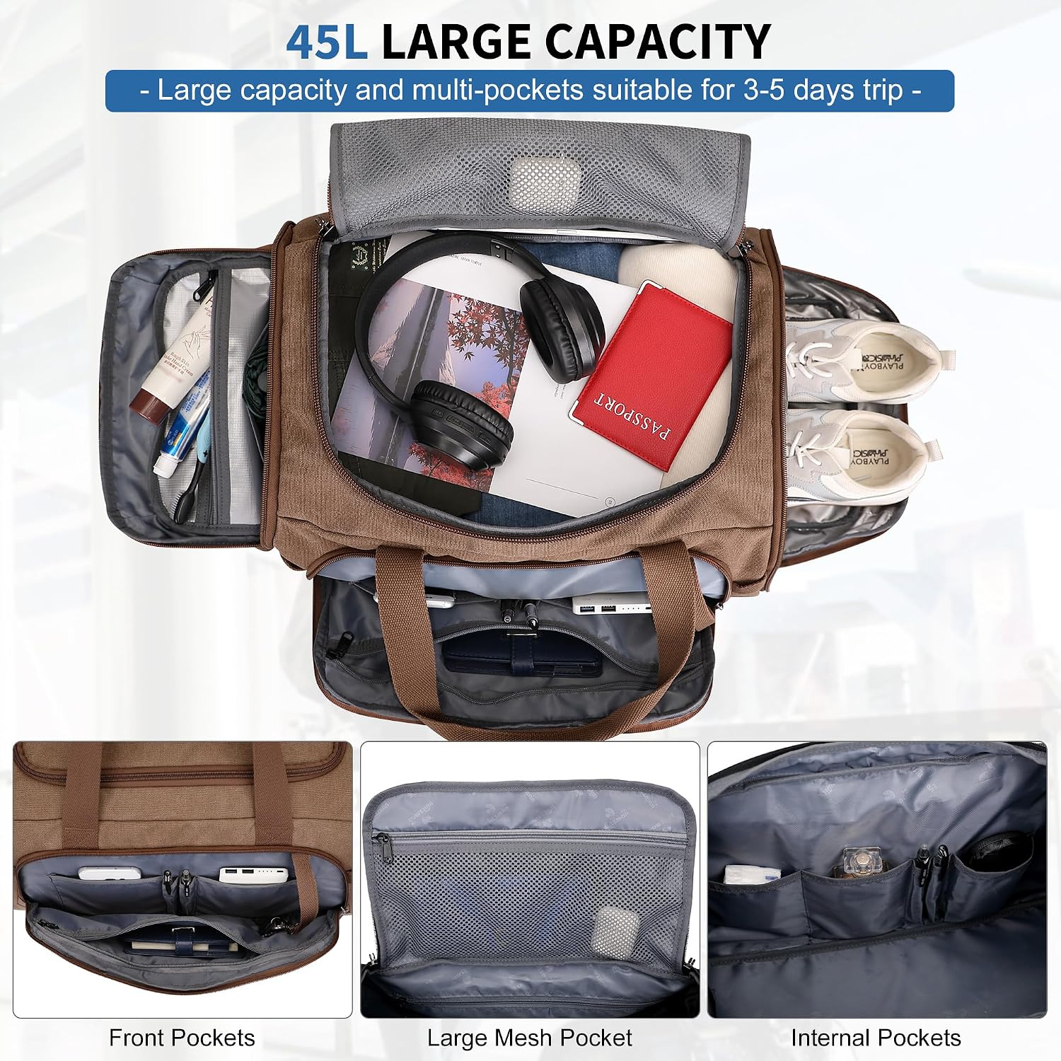 Borsa da Viaggio in Tela per U - Men Shoes Men recensione e prezzo